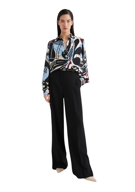 Pantalone in envers satin - NERO Marella articolo 365 | PASCIA002
